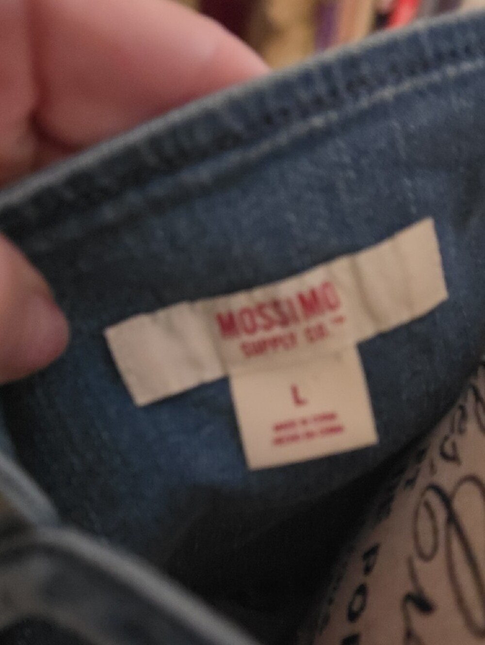Mossimo Supply Co. Denim-Blue V-Neck Frayed Hem Camisole - Picture 2 of 5